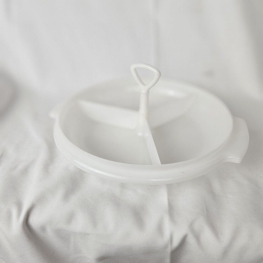 Vintage Tupperware Suzette Relish Condiment Tray #608-3, Handle No Lid‎
